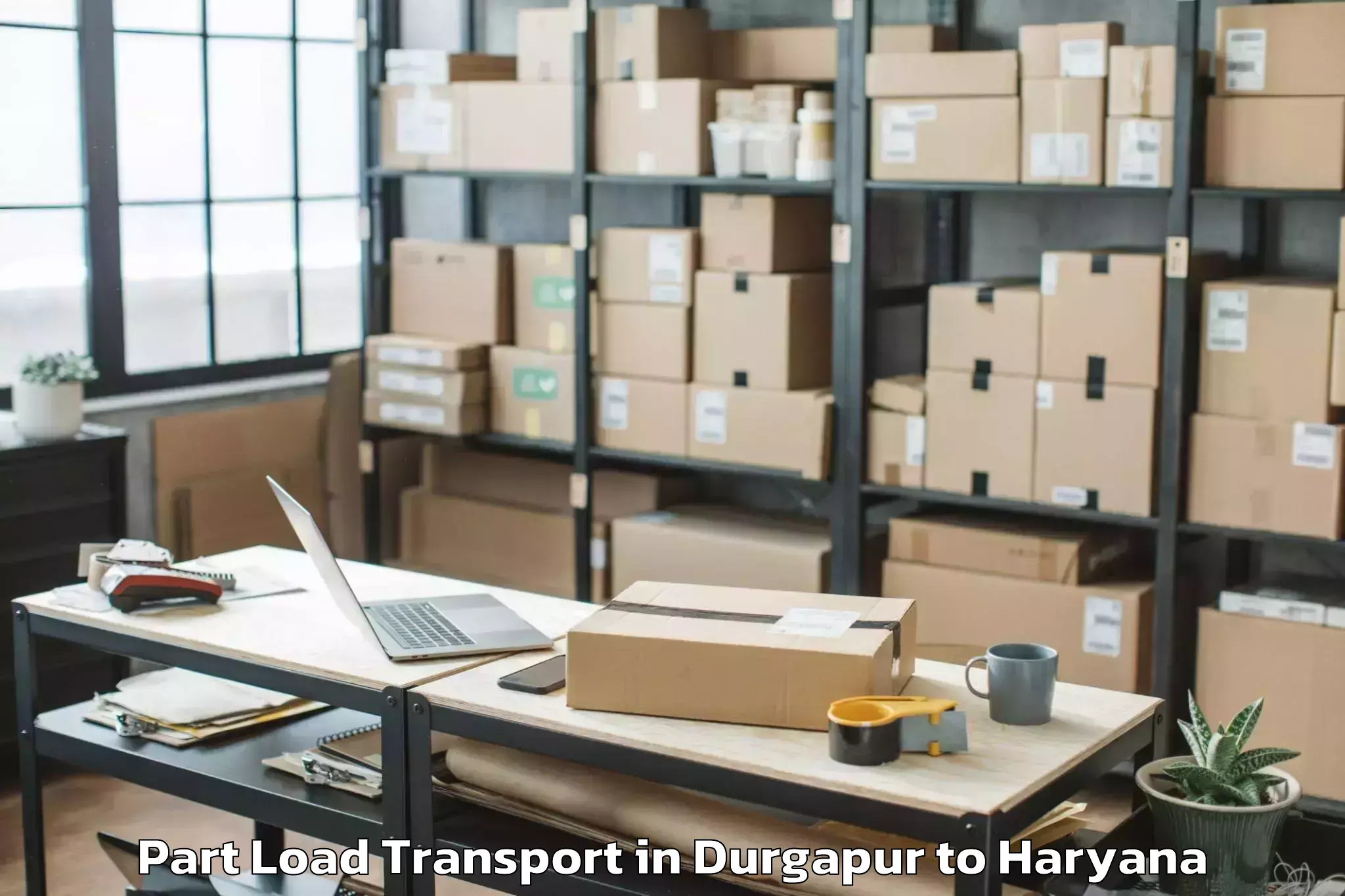 Book Your Durgapur to Hansi Part Load Transport Today